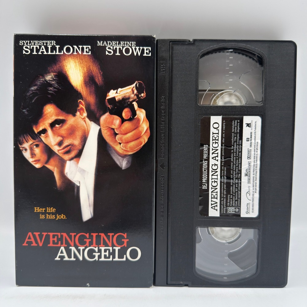 Avenging Angelo VHS Sylvester Stallone Madeleine Stowe 2002 Action Movie Tape
